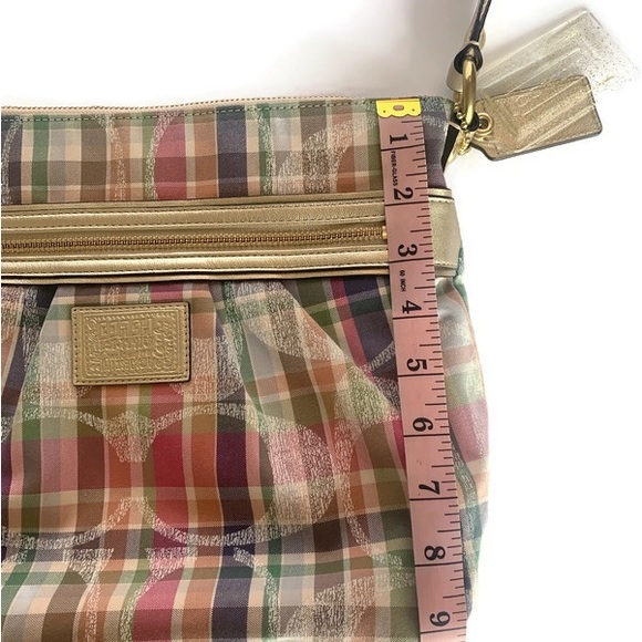 *Like New* COACH Plaid Handbag+ Wristlet - Picture 4 of 16